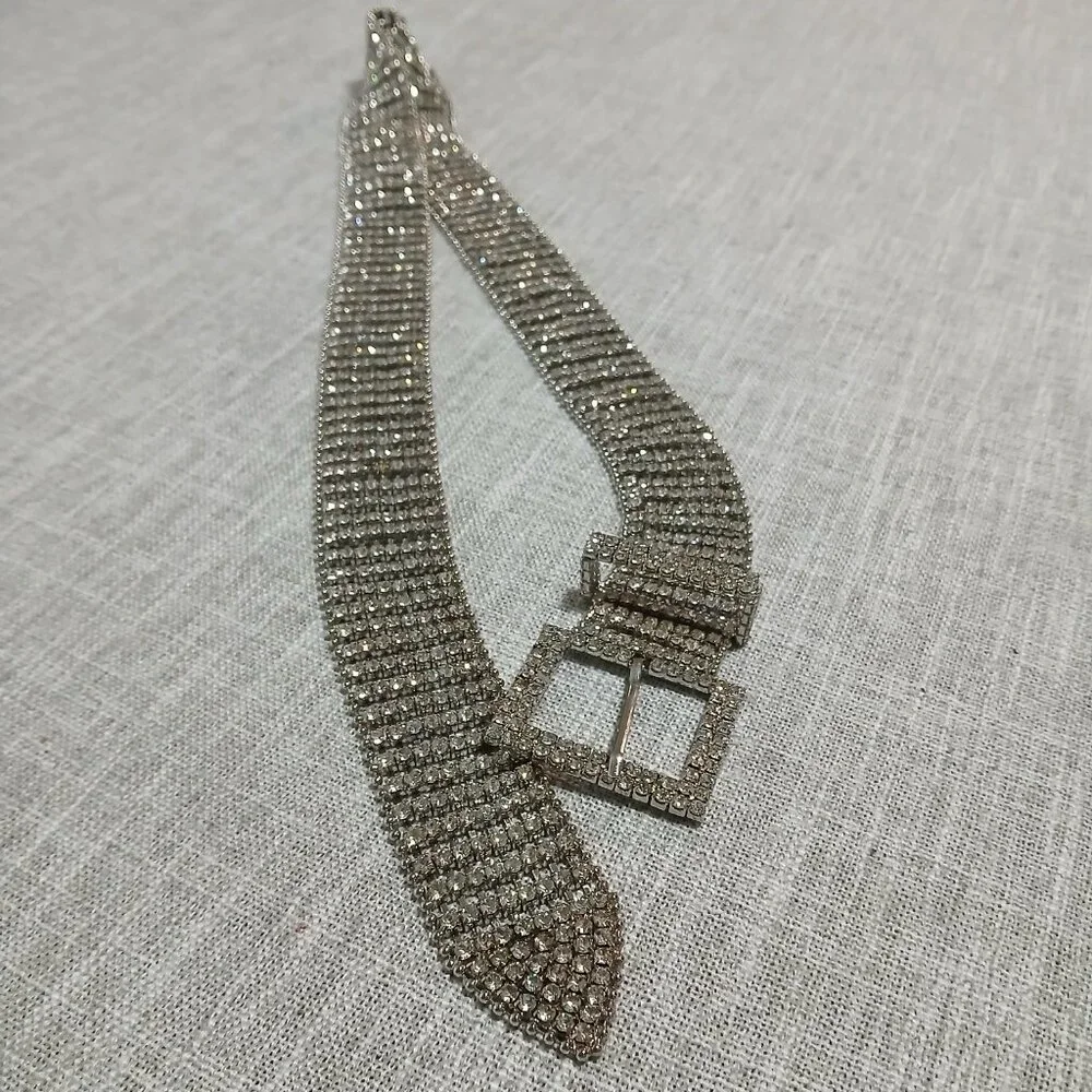 Crystal Rhinestone Bling Belt